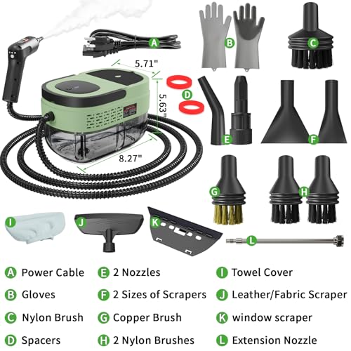 Handheld Steam Cleaner for Home (16 Count)