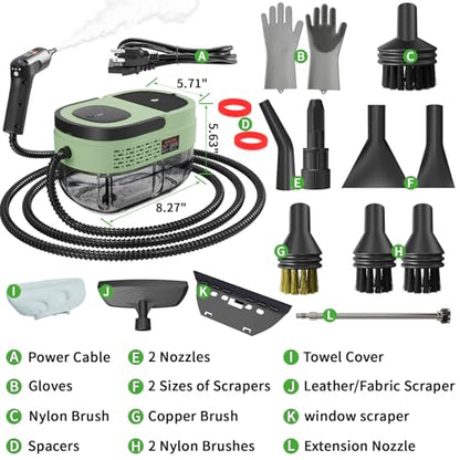 Handheld Steam Cleaner for Home (16 Count)