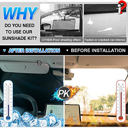 Windshield Sun Shade for Hyundai Tucson 2016 (8 Count)