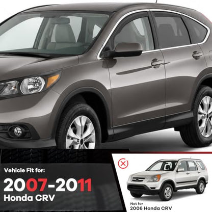 in Channel Window Rain Guards Fit for Honda CRV 2007 2008 2009 2010 2011