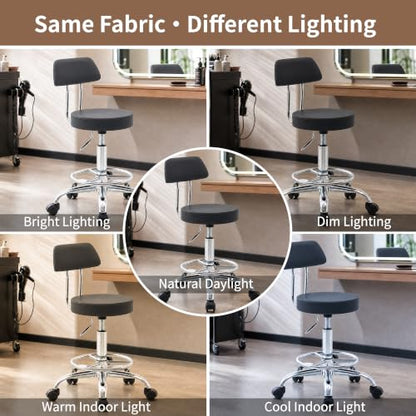 Rolling Stool with Back