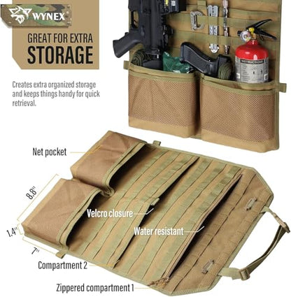 Molle Seat Back Car Organizer Fit Most Car F150 Jeeps Pickups Trucks