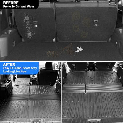 Trunk Mat & Backrest Mat & 2nd Row Seat Backrest for Toyota Grand Highlander 2024
