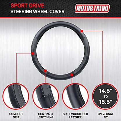 SportDrive Faux Leather Steering Wheel Cover