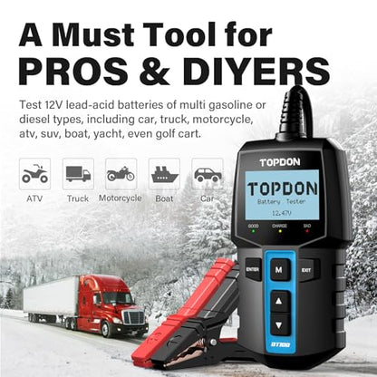 BT100 12V Car Battery Tester