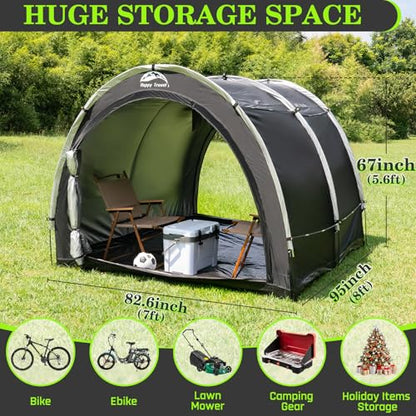 Outdoor Waterproof Bike Storage Tent Shed for 2
