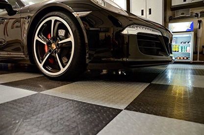 SnapLock RaceDeck CircleTrac 12"x12" Interlocking Garage Tiles (24 Count)