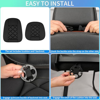 Car Seat Cushion with Back Support Pillow