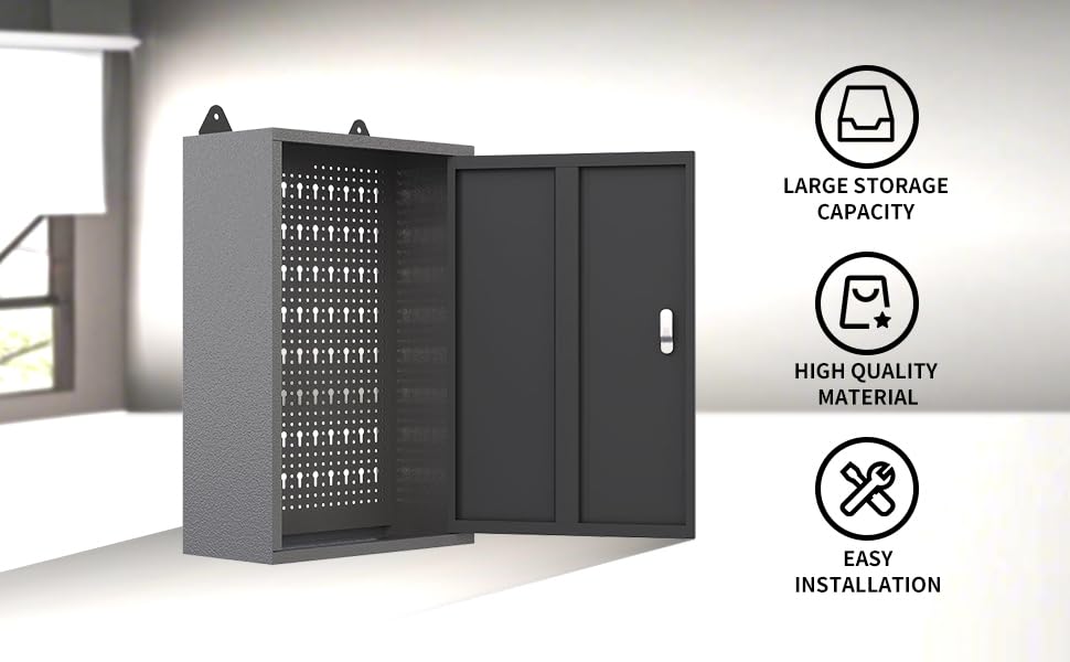 Workshop Tool Cabinet Set System with Wood Worktop