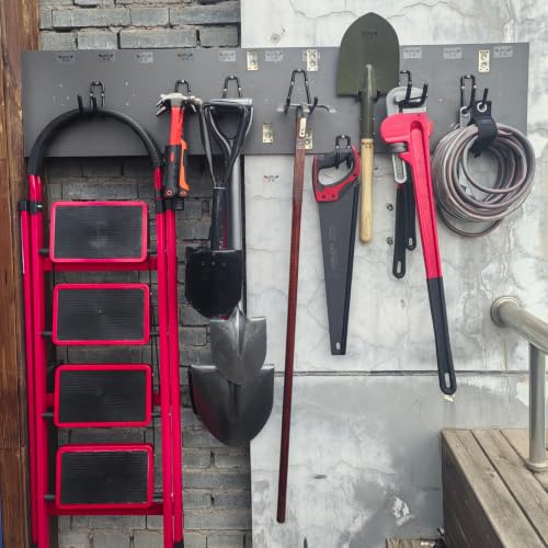 Garage Hooks Heavy Duty 6 Pack Wall Mount Storage Organizer (4 Count)