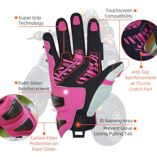 SPS 4 Winter Unisex Touchscreen Road Racing Motorcycle MTB Sports Gloves Also fit BMX MX ATV Mountain Bike Bicycle Cycling Off