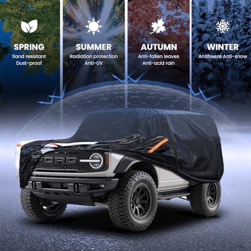 Multi Layer Car Cover Custom Fit for Ford Bronco 2 Door