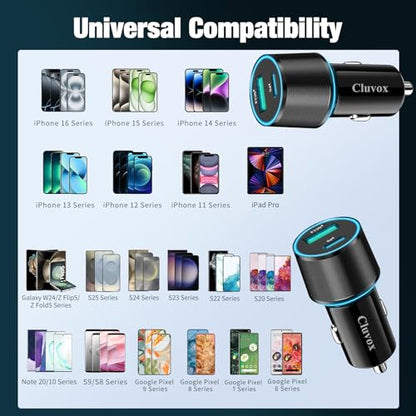 5 Pack 38W USB C Car Charger (5 Count)