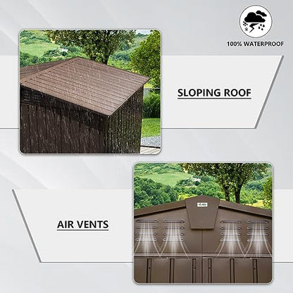 Domi Outdoor 10' x 8' Storage Shed