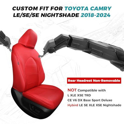 Custom Seat Covers for Toyota Camry 2018