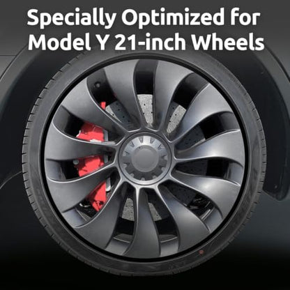 Automotive Alloy Wheel Rim Protector 21 Inch Alloy Rim Guards for Car Rims Compatible with Tesla Model 3 Model Y X S 21 Inch (4 Count)