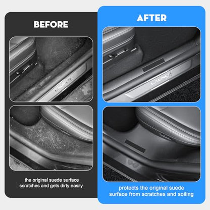 8PCS Door Sill Protectors for Tesla Model Y Juniper [Full Protection (8 Count)