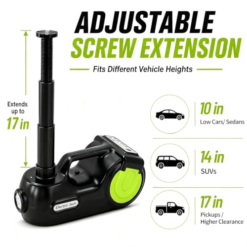 Electric Car Jack Kit 5Ton 12V Hydraulic