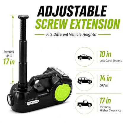 Electric Car Jack Kit 5Ton 12V Hydraulic