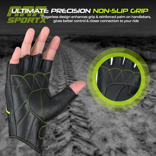 Motorcycle Gloves Men's Leather Motorbike Gloves Touchscreen Function