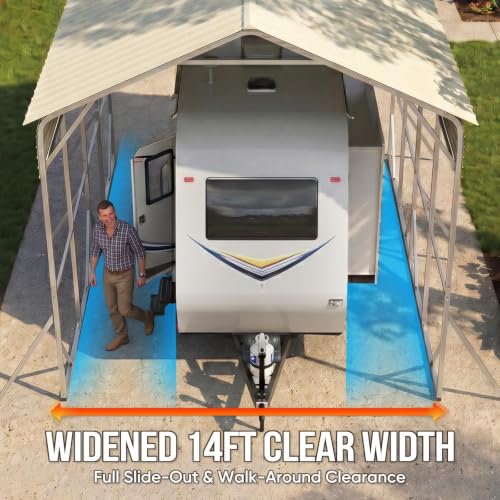 14x20x15 FT RV Metal Carport