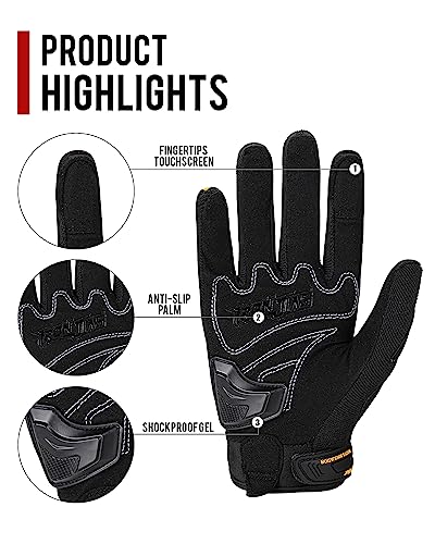 Motorcycle Riding Gloves Touch Screen Full Finger Glove Motocross Road Racing Bike Outdoor Sports for Women Men