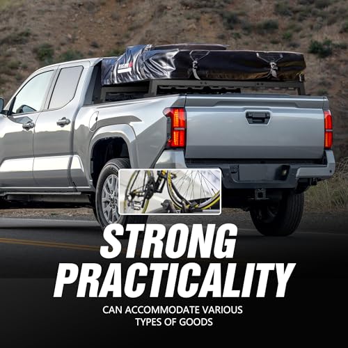 Truck Bed Rack with 2 Cross Bars Cargo Carrier Truck Rack Compatible with Silverado