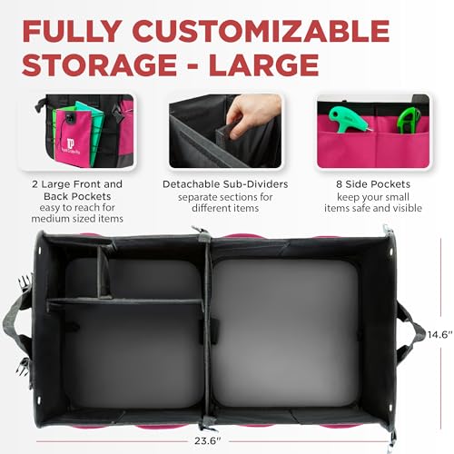 Pink Car Trunk Organizer for Women