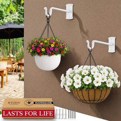 Plant Hangers Outdoor or Indoor Heavy Duty Wall Bracket Hooks (2 Count)