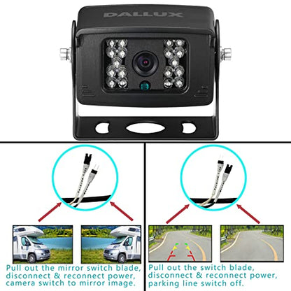 Truck Backup Camera with Parking Line Switch ON