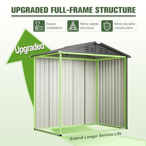 6x4 FT Outdoor Storage Shed