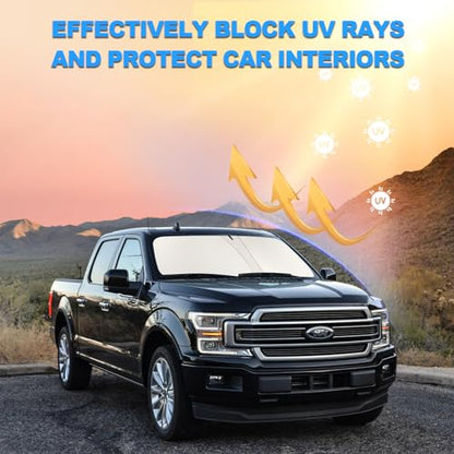 Foldable Front Windshield Sunshade fit for F150 2015