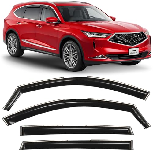 in Channel Extra Durable Rain Guards for Acura MDX 2022 (4 Count)