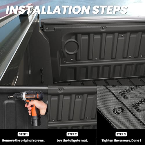 Tailgate Mat for Ford Ranger 2026 2025 2024 Truck Tailgate Cover