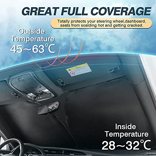 Windshield Sun Shade Fits for Dodge Caravan Mini Van 2008