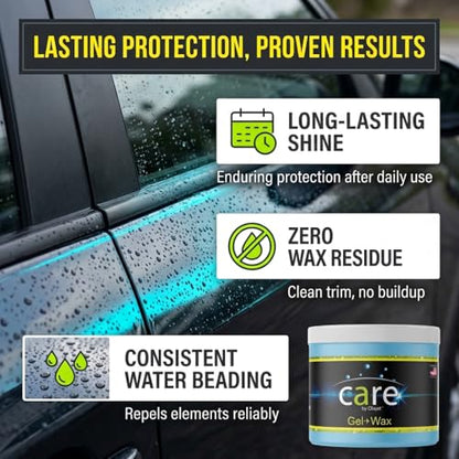 Care Gel-Wax, Car Wax for Shiny Finish, Reduces Water Spot, Durable, Effective on Various Surfaces, 26 Oz. (26 Fl Oz)