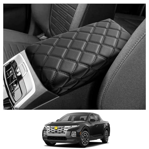 Center Console Cover for 2022 2023 2024 Santa Cruz Pickup Truck Armrest Cover Console Pad Armrest Seat Box Cover Leather Protector 2022 2023 2024 Santa Cruz Car Interior Accessories
