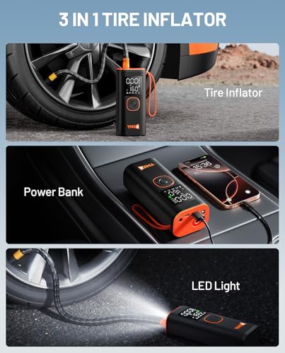 Portable Tire Inflator For Car