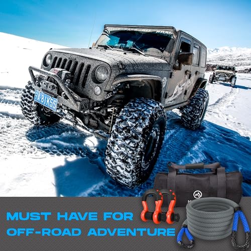 Gear Kinetic Recovery Tow Ropes for Any Recovery Situation (30 Foot)