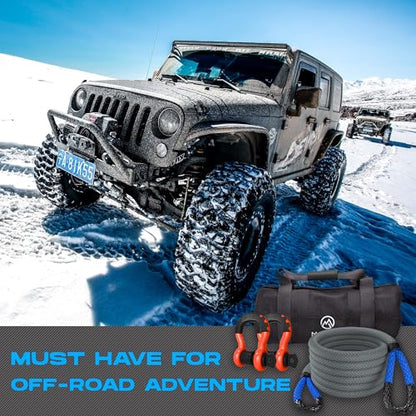 Gear Kinetic Recovery Tow Ropes for Any Recovery Situation (30 Foot)