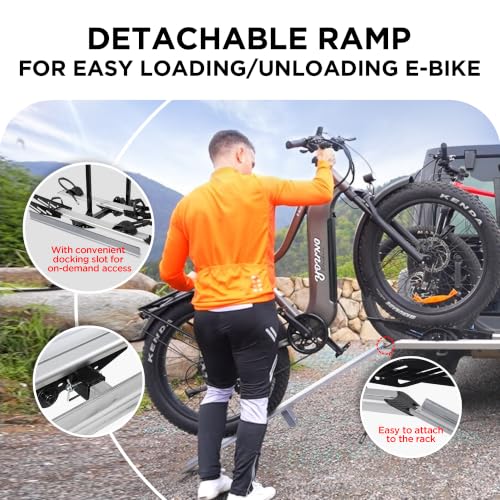Young Hitch Mount Ebike Rack for Car (2 Count)