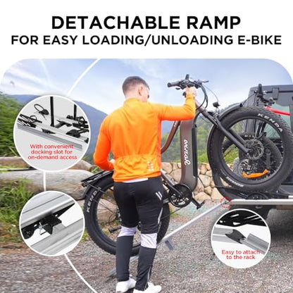 Young Hitch Mount Ebike Rack for Car (2 Count)