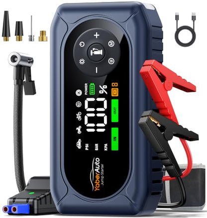 5000A Car Jump Starter with Air Compressor