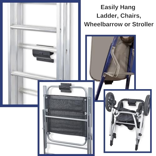 Ladder Hanger Set of 2 for Garage Wall (2 Count)