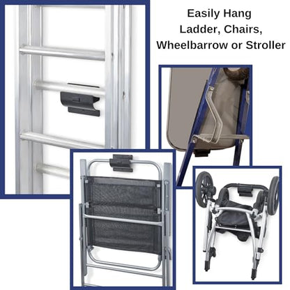 Ladder Hanger Set of 2 for Garage Wall (2 Count)