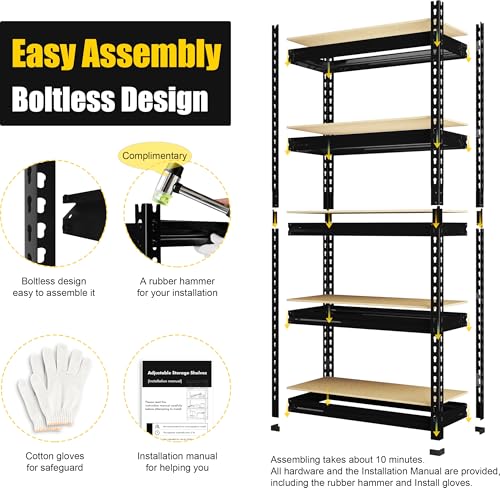 5 Tier Garage Shelves for Storage