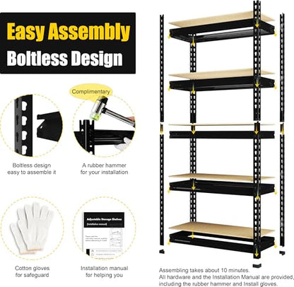 5 Tier Garage Shelves for Storage