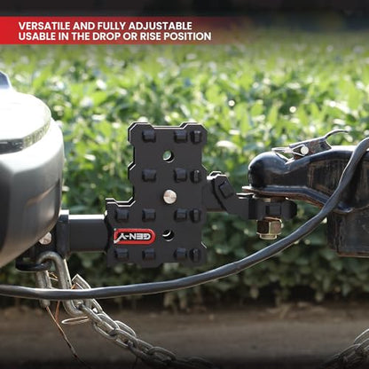 Solid Shank Adjustable Tow Hitch with Tri