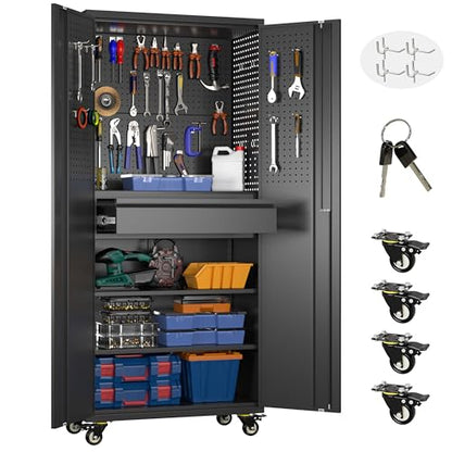 Garage Storage Cabinet with Wheels