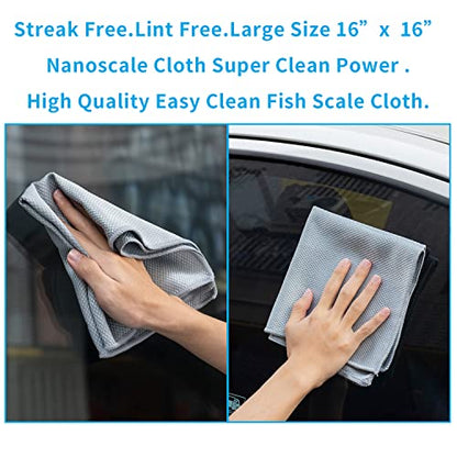 Easy Clean Fish Scale Nanoscale Cleaning Cloth (6 Count)